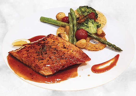 Grilled Salmon Steak